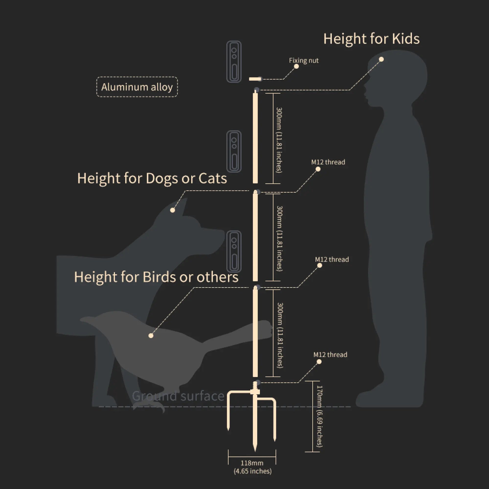 Reli Light Cam Battery D1 Ground Stand - Reli Technologies